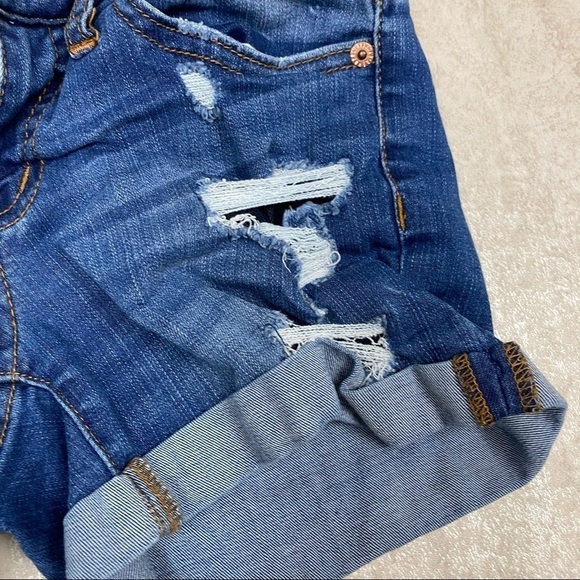 Aeropostale shorts medium washed destroyed denim - Picture 3 of 8